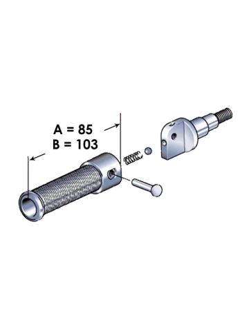 PEDALINO POSTERIORE ZIGRINATO PERNO M10X1,5 L=103