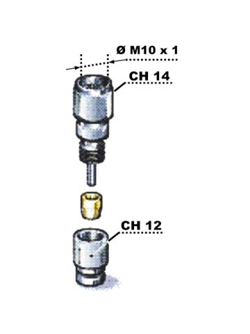 RACCORDO FEMMINA GIREVOLE IN ACCIAIO